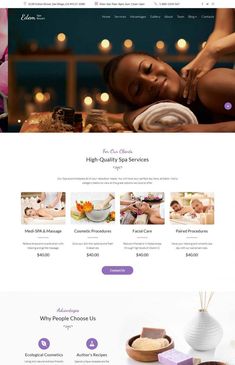 the spa wordpress theme is clean and ready to be used for any type of website