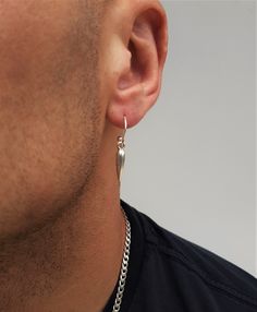 "Mens silver dainty spike earrings, small dangle mens earrings set, punk style drop earrings set, stackable tiny spike earrings, gift for him Welcome to my shop! ✈️ DHL EXPRESS SHIPPING AVAILABLE, 1-3 BUSINESS DAYS DELIVERY! ✔️ PLEASE MAKE SURE TO SELECT IT RIGHT BEFORE YOUR PURCHASE! ❗️ ❗️ DON'T FORGET TO ADD YOUR CELL # AT THE \"NOTE TO SELLER\" SECTION Men's ring earrings can be purchased as a single OR as a set! A discrete yet dynamic design for a distinctive look! They have been immersed in Mens Earrings, Small Dangle Earrings, Punk Inspiration, Spike Earrings, Style Punk, Dynamic Design, Men Earrings, Punk Style, Men's Ring