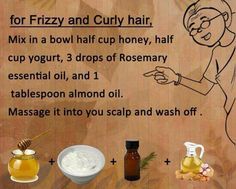 Curly hair Natural Hair Spray, Frizzy Curly Hair, Home Health Remedies, Beauty Remedies, Hair Growth Faster, Homemade Remedies, Essential Oils Rosemary, Hair Problems