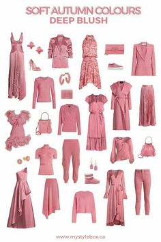 Pink For Soft Autumn, Soft Autumn Pink Outfit, Soft Autumn Soft Natural, Soft Autumn Fashion, Soft Autumn Pink