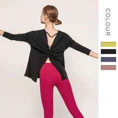 European and American solid color loose back Yoga suit top women's mod – bydudecom Versatile Long Sleeve Solid Activewear, Versatile Solid Long Sleeve Activewear, Long Sleeve Go-dry Tops For Yoga, Long Sleeve Athleisure Activewear For Pilates, Long Sleeve Activewear For Pilates, Long Sleeve Activewear With Thumbholes For Pilates, Solid Long Sleeve Go-dry Activewear, Solid Moisture-wicking Long Sleeve Activewear, Black Long Sleeve Activewear For Pilates