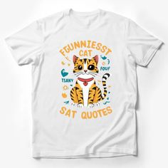 Funniest Cat T-Shirt, Cute Cartoon Cat with Quotes, Orange Tabby Cat Tee, Unisex Adult and Kids Shirt Male T-Shirt Custom graphic T-Shirt.Customize your color Quotes Orange, Funniest Cat, Mens Tops Fashion, Cute Cartoon Cat, Black And White Tuxedo, Snoopy T Shirt, Hipster Cat, Retro Comic Book, Cat Tshirts Funny