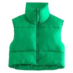 Women Winter Warm Crop Waistcoat, Sleeveless Stand Collar Double Sided Lightweight Puffer VestSize chart:Size(cm) S Length:51Bust:106Shoulder:41M Length:52Bust:108Shoulder:42L Length:53Bust:110Shoulder:43XL Length:54Bust:112Shoulder:44Size(inch) S Length:20.08 Bust:41.73 Shoulder:16.14 M Length:20.47 Bust:42.52 Shoulder:16.54 L Length:20.87 Bust:43.31 Shoulder:16.93 XL Length:21.26 Bust:44.09 Shoulder:17.32 Specifications:Material: Polyester, Filled with Down CottonSize: S/M/L/XLSleeve: SleevelessDesign: Zipper, Stand CollarColor: Black, White, Red, Green, Orange, Coffee, Army Green, Light Brown, Rose RedPackage Contents1 *VestNote:1. Please understand there may be a 1-2 cm deviation exist. 2. Due to the lighting and monitors, there is a slight difference between the picture and the real i Winter Warm Outfits, Women Waistcoat, Chaleco Casual, Sleeveless Puffer, Woman Vest, Puffy Vest, Casual Outerwear, Cotton Vest, Cropped Vest