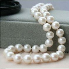 Great shopping ideas for 9-10MM GENUINE NATURAL WHITE FRESHWATER PEARL NECKLACE 18/26/30/36 inch, Fashion Jewelry South Sea Pearl Necklace, Akoya Pearl Necklace, Pearl Necklace Earrings, Jewelry Words, Cultured Pearl Necklace, Baroque Pearl Necklace, Coin Pearls, Freshwater Pearl Necklace, White Freshwater Pearl