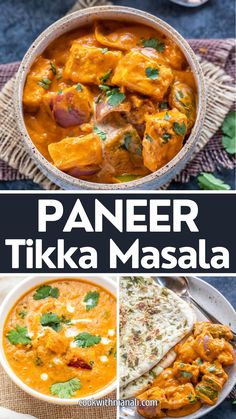 Paneer Tikka Masala is a popular Indian curry where cubes of paneer (Indian cottage cheese), onions and peppers are marinated with yogurt and spices, grilled and then tossed in a creamy tomato based curry. This dish goes extremely well with butter naan or paratha or basmati rice. Tikka Masala Paneer, Easy Paneer Tikka Masala, Paneer Butter Masala Recipe, Butter Panner Masala, Butter Paneer Masala, Paneer Tikka Masala Recipe, Paneer Dishes