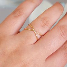 14k Gold Crossed Ring, Cross 14K Solid Gold Ring, Minimalist Crossover Ring, Cross Thumb Ring Real Gold, Pointer Ring,  Simple Crossover  - Made in NYC - Custom Gold Color: Rose Gold, Yellow Gold, White Gold, in 14k  * Gold KT: 14K (18K and Platinum Available upon Request) Made to Order - Gold Kt: 14K (also available in 18K) - Available Gold Color: Rose Gold, Yellow Gold, White Gold - Ring Features:  - Widest Part of   X :8mm - Band thickness : 1.1mm -Diamond: 1 Pc , 1.0 mm  -Diamond Clarity & C 14k White Gold Open Band Midi Rings, Yellow Gold Rings With Simple Open Band Design, Simple Open Band Yellow Gold Ring, Yellow Gold Open Band Ring With Simple Design, Simple Open Band Ring In 14k Gold, Dainty Gold Bypass Ring, Minimalist Recycled Gold Open Band Ring, Minimalist Yellow Gold Toe Ring, Gold Minimalist Stackable Bypass Ring