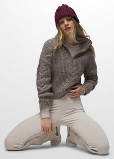 A Little Luxury Never Hurt Anyone, And That's How This Cable Knit Sweater Style Will Feel As Soon As You Put It On. Knit Half-zip Winter Outerwear, Half-zip Fall Sweater For Outdoor, Half-zip Fall Outdoor Sweater, Cozy Fit Half-zip Winter Sweater, Cozy Fit Half-zip Fall Sweater, Winter Cable Knit Half-zip Sweater, Cozy Luxury, Sweaters Hoodies, Pebble Grey