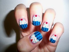 Bombastic Nails Design nails ideas Nail Manicure Ideas featured Dessert Nails, Cupcake Nail Art, Cupcake Nails, Easter Nail Art Designs, Easter Nail Art, Easter Nails, Birthday Nails