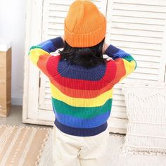 * Soft Feeling & Cozy Comfortable* Package Included: 1 PCS* Fabric & Material: Cotton,Polyester* Available for Machine Wash as well as TumbleDry* Best Sales Unisex Kids Rainbow Stripe Long Sleeves Knitting Sweater Boys Wholesale Clothing,which is ideal to wear it in .Fashionable high quality organic and affordable clothes Unisex Kids Rainbow Stripe Long Sleeves Knitting Sweater Boys Wholesale Clothing that will always catch the attention of people.Unisex Kids Rainbow Stripe Long Sleeves Knitting Multicolor Knit Tops With Ribbed Cuffs, Multicolor Winter Sweater With Ribbed Cuffs, Winter Multicolor Sweater With Ribbed Cuffs, Cute Multicolor Winter Sweater, Rainbow Long Sleeve Top For Winter, Winter Rainbow Long Sleeve Top, Cute Multicolor Knit Sweater, Cute Winter Sweater For Playtime, Multicolor Winter Sweater With Color Matching