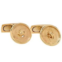 Yellow gold button cufflinks. Onyx Cufflinks, Watch Cufflinks, Braid Designs, Gold Cufflinks, Mother Pearl, Cuff Links, Gold Buttons, White Enamel, Natural Pearls