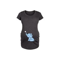 She'll love the look and feel of this Maternity Baby Elephant Boys Graphic Tee. She'll love the look and feel of this Maternity Baby Elephant Boys Graphic Tee. FEATURES Crewneck Short SleevesFIT & SIZING 30 1/2-in. length from shoulder to hemFABRIC & CARE Solid: Cotton Heather: Cotton/Polyester Machine wash Imported Size: S-Mat. Color: Dark Grey. Gender: female. Age Group: kids. Maternity Cotton T-shirt With Letter Print, Maternity T-shirt With Graphic Print And Relaxed Fit, Maternity Graphic Print Crew Neck T-shirt, Cheap Maternity Graphic Print T-shirt, Cheap Maternity Short Sleeve T-shirt, Boys Graphic Tee, Womens Maternity, Baby Elephant, Charcoal Grey