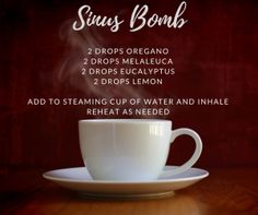 Doterra Essential Oils Sinus Bomb, Aromatherapy Recipes, Doterra Essential Oils Recipes, Healing Essential Oils, Essential Oil Remedy, Health Plus, Oil Remedies