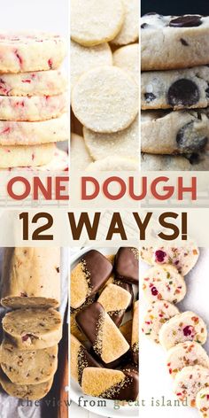 one dough 12 ways with text overlay