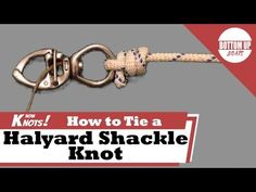 how to tie a halyard shackle knot with klonis and how not to tie it