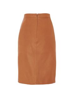 Find SAINT LAURENT Pencil Skirt In Lambskin on Editorialist. Pencil skirt in lambskin with overstitched panels. Pencil fit Silk lining Concealed back zip closure Made in Italy. Saint Laurent. Color: Marron Glace. Size: 4. Womens Pencil Skirts, Pencil Skirt, Pencil, Saint Laurent, Silk, Color