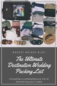 the ultimate destination wedding packing list