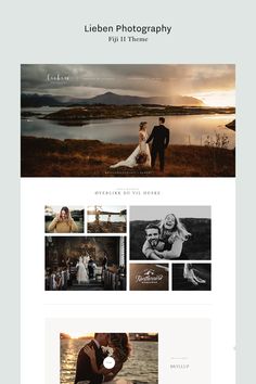 the wedding website is displayed in white and black, with an image of a bride and groom