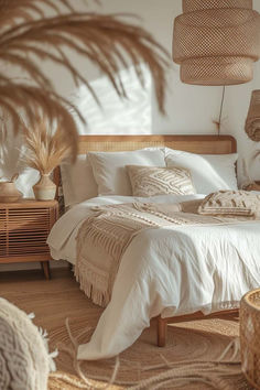 Slaapkamer inspiratie: 7 tips voor een gezellige slaapkamer Boho Coastal Bedroom, Small Bedroom Decor Ideas, Modern Boho Bedroom, Affordable Bedroom, Neutral Bedroom Decor, Boho Style Bedroom, Interior Vintage, Small Bedroom Decor