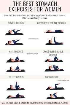 the best stomach exercises for women