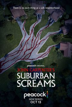 a movie poster for suburban screams starring john carpenter's suburban screams and the new series