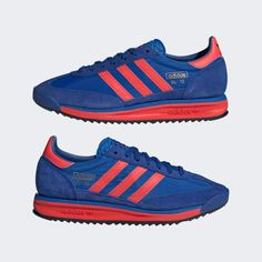 Retro Adidas Sneakers With Rubber Waffle Outsoles, Adidas Sl 72, Mens Lifestyle, Adidas Online, Blue Shoes, Blue Man, Retro Style, Retro Fashion, Online Shop