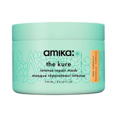 What it is: An intensive hair mask that's clinically shown to strengthen, reduce breakage, and deliver major moisture to dry, damaged strands.Hair Texture: Straight, Wavy, Curly, and CoilyHair Type: Fine, Medium, and ThickHair Concerns:- Dryness- Color Safe- Damage, Split Ends, and Breakage Key Benefits: - Strengthens and conditions- Intensely hydrates- Improves manageability Highlighted Ingredients:- Bond-Fortifying Technology: Targets and strengthens hair bonds that are most prone to breakage. Repair Hair Mask, Moisturizing Hair Mask, Amika Hair Products, Stop Hair Breakage, Best Hair Mask, Hair Repair Mask, Hair Concerns, Repair Hair, Repair Mask