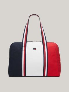 Colorblock Duffle Bag | Tommy Hilfiger Tommy Hilfiger Bags With Zipper Closure For Everyday Use, Tommy Hilfiger Bags With Zipper For Everyday, Sporty Double Handle Gym Bag For On-the-go, Everyday Tommy Hilfiger Bag With Zipper Closure, On-the-go Duffle Bag With Double Handle, Tommy Hilfiger Travel Bags With Zipper Closure, Sporty Large Capacity Tote Luggage, Tommy Hilfiger Rectangular Shoulder Bag For Travel, Tommy Hilfiger Rectangular Travel Shoulder Bag