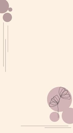 an abstract background with circles and a tree in the foreground, on top of a light pink backdrop