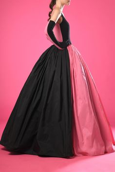 Description Pink Ballgown, Long dress Fitted, Long Sleeves Open neckline Taffeta Dry Clean Evening Dress Made in Lebanon 600-5-5 Ball Gown With Gloves, Gown With Gloves, Black Taffeta Dress, Pink Ball Gown, Satin Maxi Skirt, Gown Skirt, Midi Dress Style, Ball Gown Skirt, Taffeta Dress