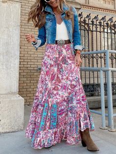 Quoi Porter, Estilo Hippie, Mode Boho, Fashion Bottoms, Maxi Skirt Dress, Pleated Maxi Skirt, Skirts Online, Maxi Skirts