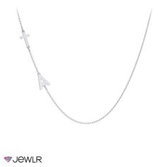 Create a meaningful gift of faith with this offset necklace design featuring a polished cross and initial. Available with a choice of chains, personalize yours with a meaningful letter to represent yourself or someone special. This necklace will be handcrafted in sterling silver, white, yellow, or rose gold. Silver Cross Pendant Necklace For Personalized Gift, White Sterling Silver Initial Pendant Necklace, Sterling Silver White Initial Pendant Necklace, Personalized Sterling Silver White Gold Initial Necklace, Personalized Sterling Silver Initial Necklace In White Gold, Sterling Silver Initial Pendant Name Necklace With Adjustable Chain, Sterling Silver White Gold Initials Name Necklace, White Sterling Silver Monogram Jewelry, Personalized Silver Cross Pendant Necklace