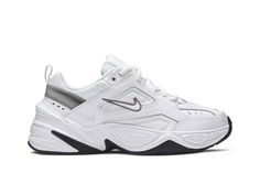 Wmns M2K Tekno 'White Grey' Nike Dad Shoes, M2k Tekno White, Nike M2k Tekno White, Adidas Shoes Outfit, Stylish Sneakers Women, Mode Ulzzang, Nike M2k, Trendy Shoes Sneakers, Dr Shoes