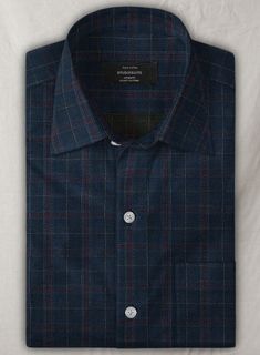 Make mornings a little easier with our Plaid Corduroy Shirt. 
 
 Leaning towards casual but capable of taking on a more laid-back day at the office, the shirt is crafted in cotton, giving a textured character to the navy check. Relaxed custom fit with good room for movement creating a comfortable and relaxed silhouette. 
 Made according to your measurements for the special you. 
 
 Pamper yourself, get this shirt made exclusively for you now! Grey Tweed Suit, Herringbone Tweed Jacket, White Linen Suit, Green Velvet Jacket, Peaky Blinders Suit, Tweed Overcoat, Royal Blue Suit, Modern Suits, Suit Ideas