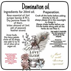 Hoodoo Oils, Conjure Oil