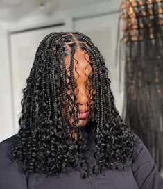 Jumbo Knotless, Boho Braided Hairstyles, Hair Braid Designs, Cute Box Braids, Feed In Braids Hairstyles, Cute Curly Hairstyles, Cute Box Braids Hairstyles