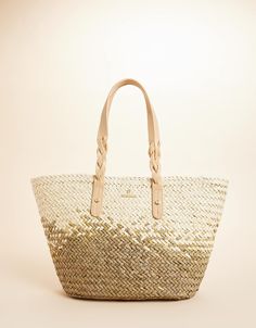 Spartina 449 Calm Waters Annalise Straw Tote From Spartina 449 Luxury Gold Straw Bag With Braided Handles, Luxury Gold Straw Bag For Vacation, Luxury Gold Woven Bag, Gold Woven Shoulder Bag For Shopping, Gold Straw Bag With Gold-tone Hardware For Everyday, Gold Straw Bag With Gold-tone Hardware, Luxury Gold Straw Bag For Travel, Luxury Gold Bag For Beach, Gold Woven Straw Bag For Daily Use