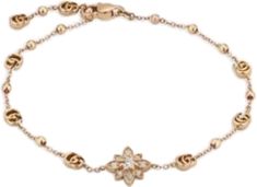 Luxury Rose Gold Bracelet For Wedding, Luxury Rose Gold Wedding Bracelet, Formal Rose Gold Flower Bracelet, Luxury Gold Flower Bracelet, Luxury Rose Gold Flower Jewelry, Gucci Elegant Yellow Gold Bracelet, Gucci Yellow Gold Bracelet For Formal Occasions, Elegant Gucci Formal Bracelets, Elegant Gucci Bracelets For Formal Occasions