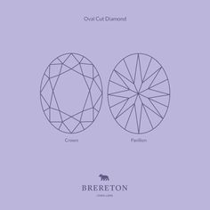 Oval. This shape can look larger than round brilliant-cut diamonds of equal weight. It is a good alternative to round brilliant-cuts without being too unconventional. #breretonjewellers #dublinjewellers #diamonds #ovalcut Diamond Logo, Diamond Crown, Oval Cut Diamond, Design Patterns, Love Notes