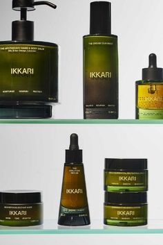 several different types of skin care products on shelves