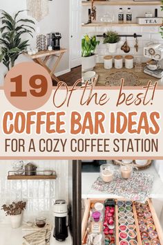 the best coffee bar ideas for a cozy coffee station