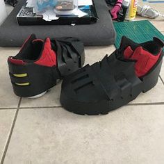 Deku's Iron Soles Shoe Armor Pattern PDF | Etsy Cosplay Diy, Cosplay Ideas, Izuku Midoriya, Hero Academia, My Hero Academia, Sandals, Anime