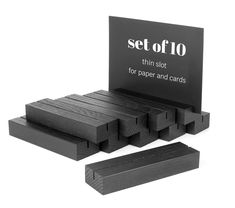 the set of 10 thin slots for paper and cards is shown in black on a white background