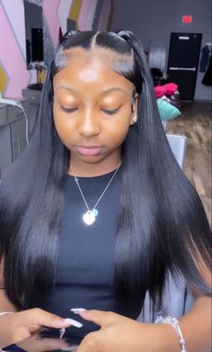 Cute Wig Hairstyles, Hairstyles Slick, Hairstyles Quick Weave, Hairstyles Sleek, Sleek Ponytail Hairstyles, Black Ponytail Hairstyles, Quick Weave Hairstyles