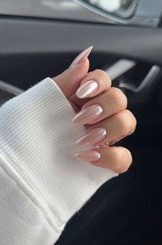 Elegant Nails, Classy Nails, Chrome Nails, Nude Nails, Nail Manicure