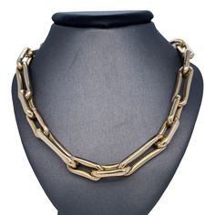 𝓦𝓮𝓵𝓬𝓸𝓶𝓮 ♥ Stunning high polished alternating pinched link chain handcrafted in high quality 14K Italian Gold. The chain is made in high quality 14K Italian yellow gold with a large lobster clasp closure and has an alternating design of small and large links. Measurements are listed below. The chain is beautiful on its own or can be layered with other chains and charms. The chain is made to order. If you desire a length that is not listed below, kindly send us a message. *Please check meas Gold Chain Link Necklace For Formal Occasions, Gold-tone Oval Link Box Chain Necklace, Luxury Gold Chain Link Necklace, Gold-tone Chunky Chain Necklace For Formal Occasions, Formal Gold-tone Chunky Chain Necklace, Luxury Oval Link Box Chain Necklace, Gold-tone Link Chain Necklace For Formal Occasions, Formal Gold-tone Cable Chain Necklace, Formal Box Chain Link Necklace