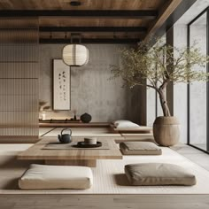 Japanese Zen Interior, Sala Zen, Zen Interior Design, Zoom Wallpaper, Zen Living Room, Home Yoga Room, Zen Living, Japandi Interior Design, Zen Interiors