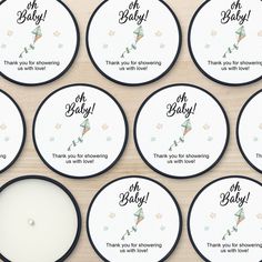 A sweet bundle of joy is almost here and it's time to plan a baby shower. Mini personalized candle favors are the perfect gift for your guests. Choose from a variety of beautiful watercolor designs to make your candle favors match and coordinate with any shower décor. The candles are lavender scented, and hand poured into our edgeless and modern vessel. Our sleek and modern vessel is available in white or black making them the perfect match with all our beautiful designs. Personalized candles make beautiful favors and gifts since they give your guests the opportunity to take in the smell of the clean scent of lavender and enjoy a sense of calmness and relaxation while remembering your wonderful celebration. How to order: Choose Your Icon Fill in the two lines of personalized text Choose fr Lavender Candles, Hot Chocolate Cocktail, Unique Baby Shower Favors, Edible Favors, Vintage Baby Shower, Personalized Candle, Watercolor Designs, Edible Gifts, Candle Favors