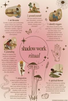 Witch Shadow Work, Shadow Work Meditation, Shadow Work Ideas, Shadow Work Ritual, Spiritual Rituals Ideas, How To Shadow Work, Tarot Shadow Work, Shadow Work Template, Shadow Work Affirmations