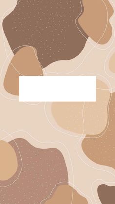 an abstract background with brown and beige shapes, including a white rectangle in the middle