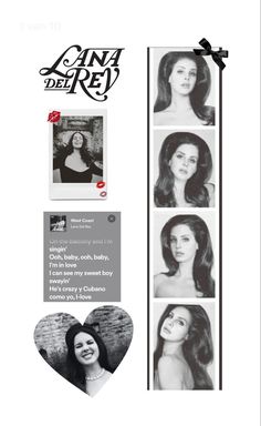 an advertisement with photos of women in black and white, including the words can't be